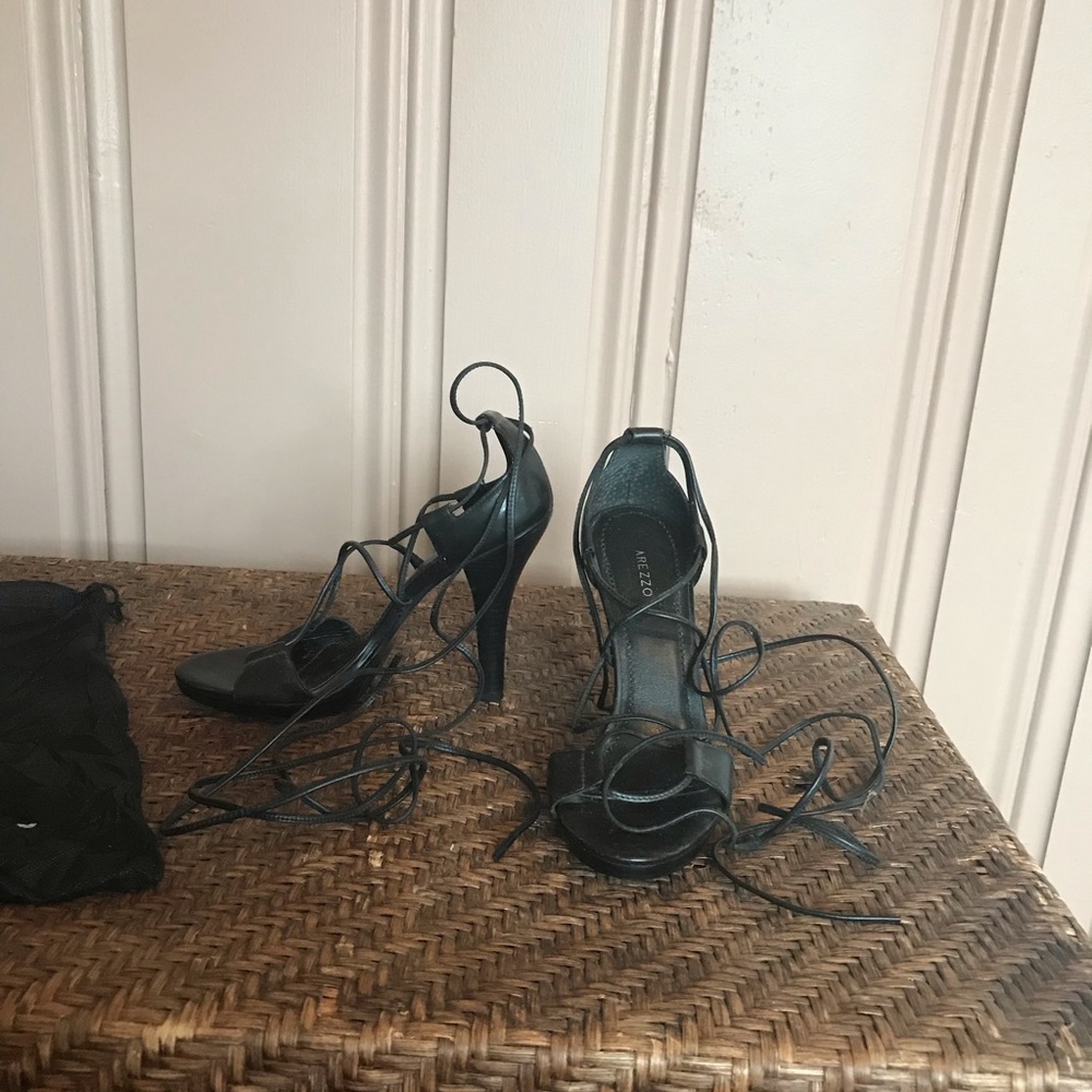 Arezzo Lace Up Heels